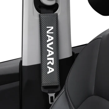 2 buc Fibra de Carbon, Masina de Siguranță Centura de siguranță Caz Acoperire Pentru Nissan Navara d40 d22 d23 np300 Auto Accesorii Auto-Styling