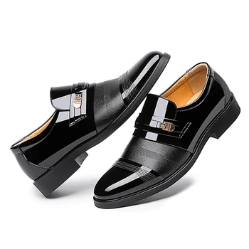 2018 Vara Barbati Gol Afară De Bărbați Pantofi Eleganți Bărbați Din Microfibre Din Piele De Calitate Pantofi Respirabil Bărbați Pantofi Pentru Afaceri 37-46