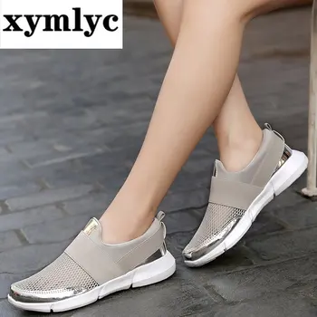 Xymlyc de Brand Casual Femei Pantofi Respirabil Vara Pantofi Plat Femeie Aluneca pe Mocasini Pantofi Zapatillas hombre Mocasini slipony