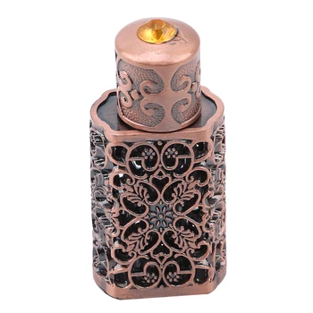 3ML Retro de Metal Sticla de Parfum Stil Arab Ulei Esential de Sticla Recipient Royal Sticlă Petrecere de Nunta de Decorare Cadou