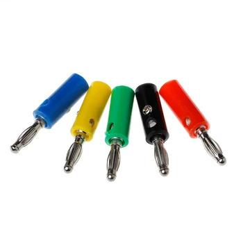 10 Buc 5 Culori Sârmă Audio Cablu Difuzor Mufă Banană Conectori 4mm Adaptor L15