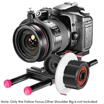 Follow Focus cu Viteze Inel de Centura pentru Canon și Alte DSLR Camera Video DV Video Dedicat 15mm Rod Film Face Sistemul