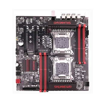 X79 placa de baza LGA 2011 cu 2*E5 2660 C2 + 2*CPU Cooler