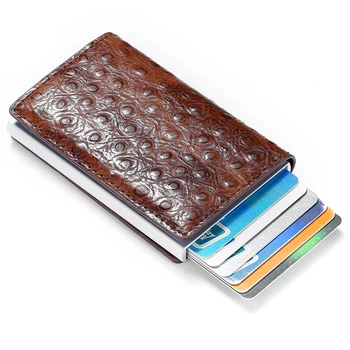 2019 Barbati Slim RFID Portofel de Afaceri Cardului Pop-Up Minimalism Card de Portofel Metal Blocarea ID-ul de Card de Caz din Aluminiu, Geanta de Călătorie