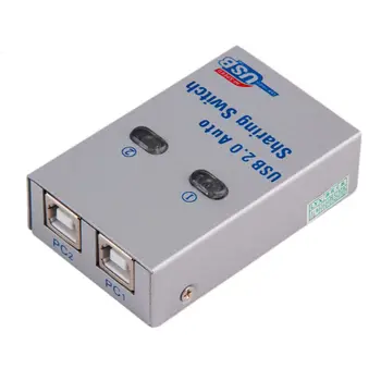 2 Porturi USB 2.0 pentru Partajarea Auto Switch Hub Splitter Selector Comutator pentru Imprimanta Scanner PC Periferice de Calculator B85B